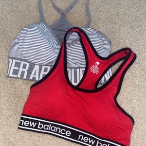 New Balance and Under Armour Sports Bras